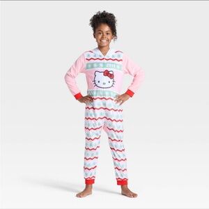 Hello Kitty Festive Pink and Red Pajama Set